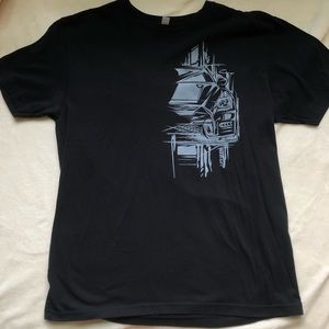 Eighty80 medium all black graphic T-shirt
